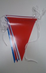 GUIRLANDE FANION TRICOLORE PLASTIQUE 