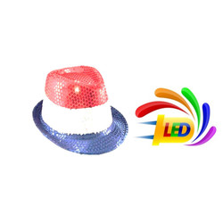 CHAPEAU BLEU BLANC ROUGE LED