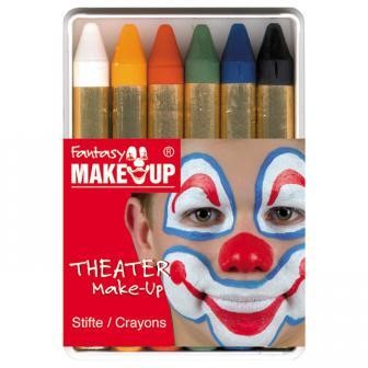6 crayons de maquillage - Maquillage Carnaval pour enfant