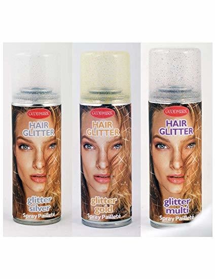 Coloration en bombe GLITTER - Couleur Paillettes Argent - 125 ml