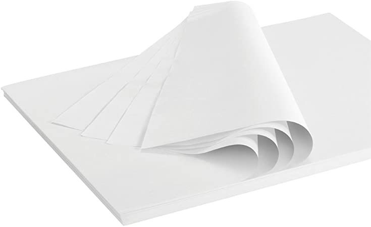 1000 FEUILLES DE PAPIER DE SOIE 22G BLANC 65x100 CM