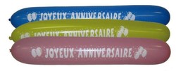 3 BALLONS SAUCISSES JOYEUX ANNIVERSAIRE