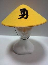 CHAPEAU CHINOIS JAUNE