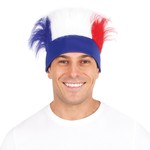 COIFFURE AVEC CHEVEUX BLEU BLANC ROUGE