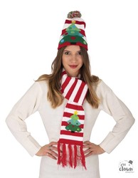 bonnet echarpe sapin