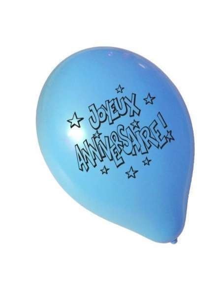 8 BALLONS JOYEUX ANNIVERSAIRE - Mag embal fete