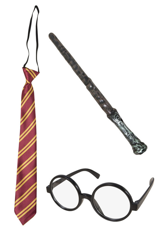 Cravate lunettes baguette deguisement costume  enfant set wizard FR