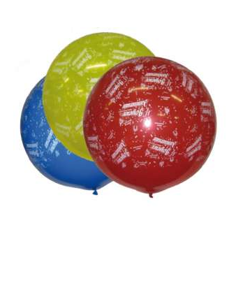 Ballon Géant Jaune Joyeux anniversaire
