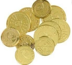 SACHET DE 12 DOUBLONS  PIRATE