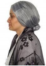 PERRUQUE GRAND MERE AVEC FOULARD - Mag embal fete