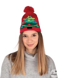 bonnet sapin lumineux
